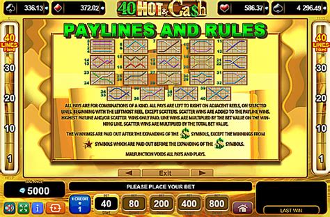 40 hot cash slot machine free